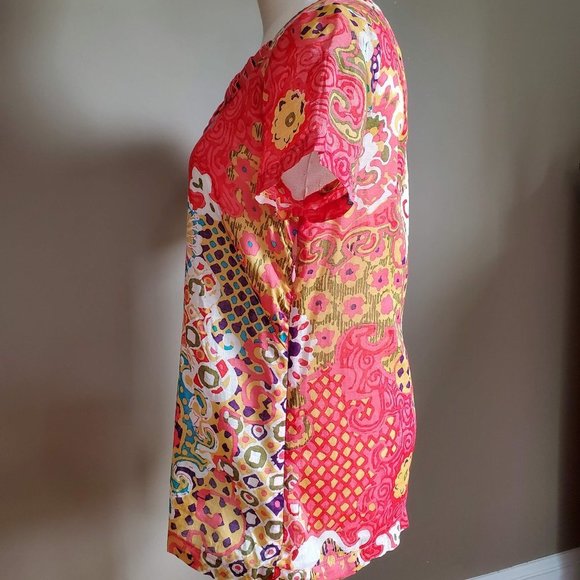 J.Crew Boho Cotton T-Shirt Ribbon, Floral sz 6 - Picture 4 of 11